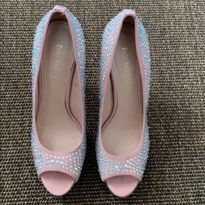 Beautiful pink rhinestone heels